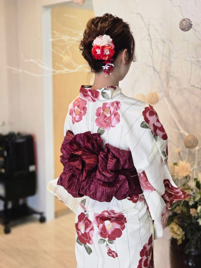 美容室Lucocoの浴衣着付け例